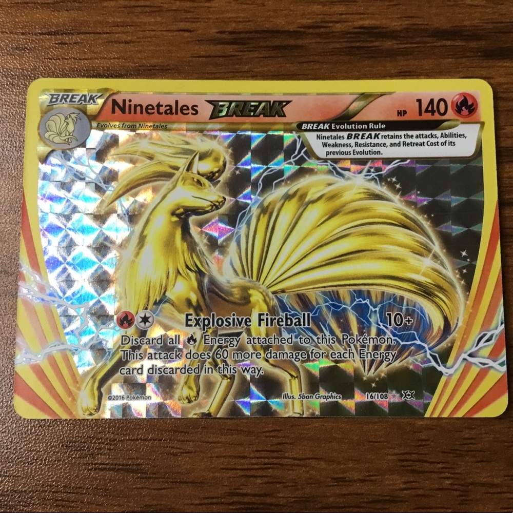 Pokemon Ninetales Break Holo